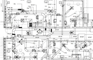 HVAC layout and ducting drawings for commercial buildings in Qatar