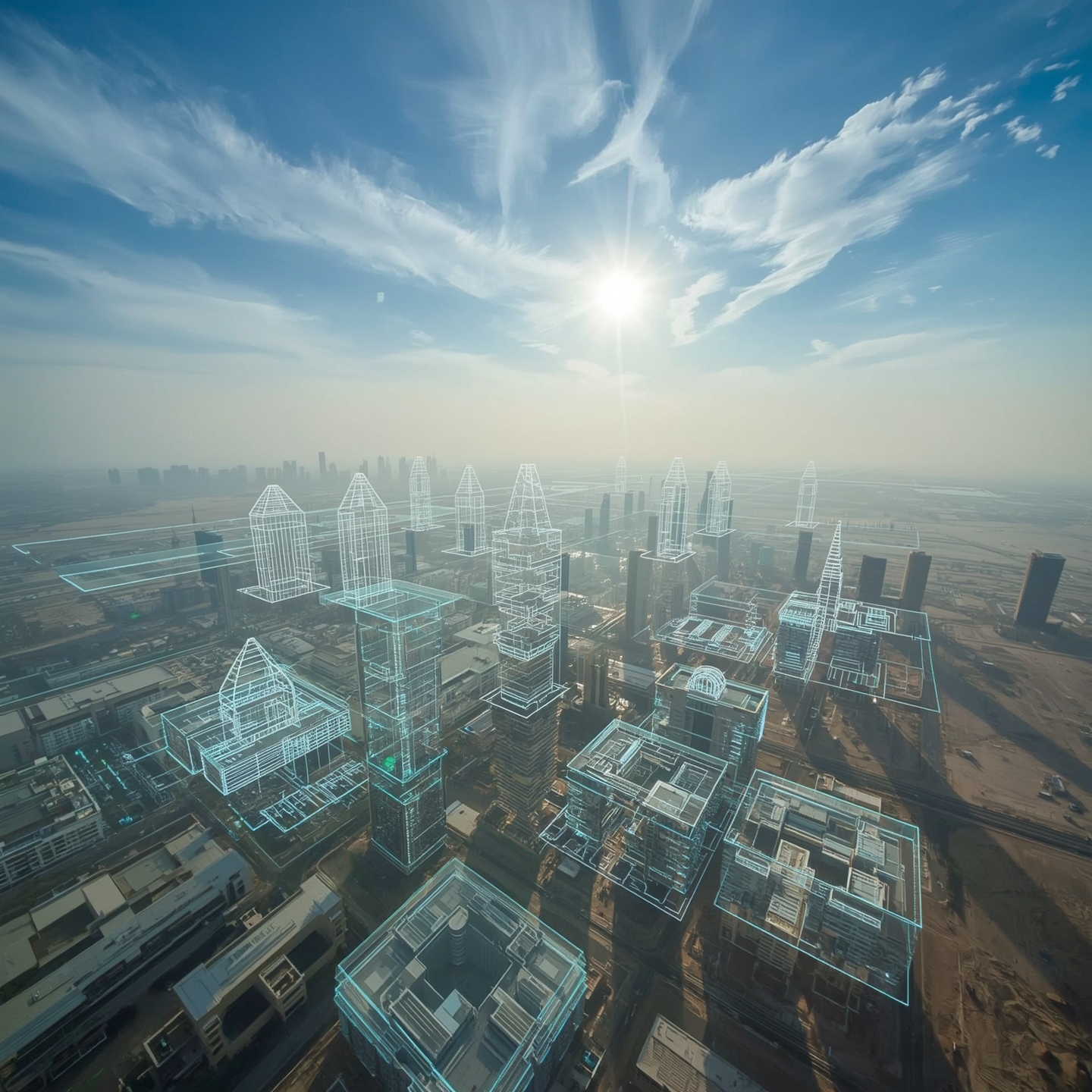 BIM Modeling Services in Qatar visualized over Doha’s skyline construction projects