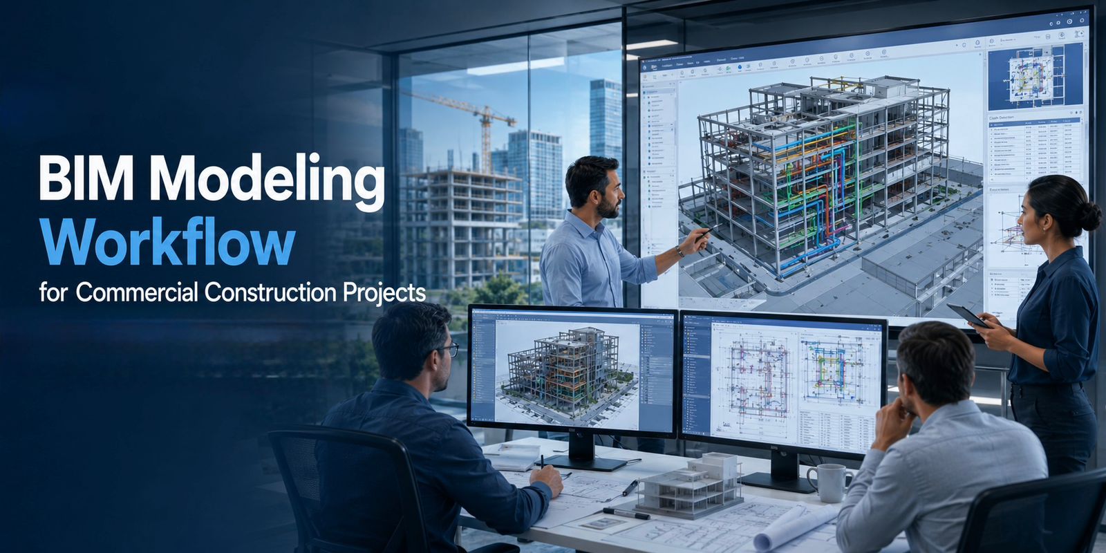 BIM Modeling Workflow for Commercial Construction Projects written by cadpro