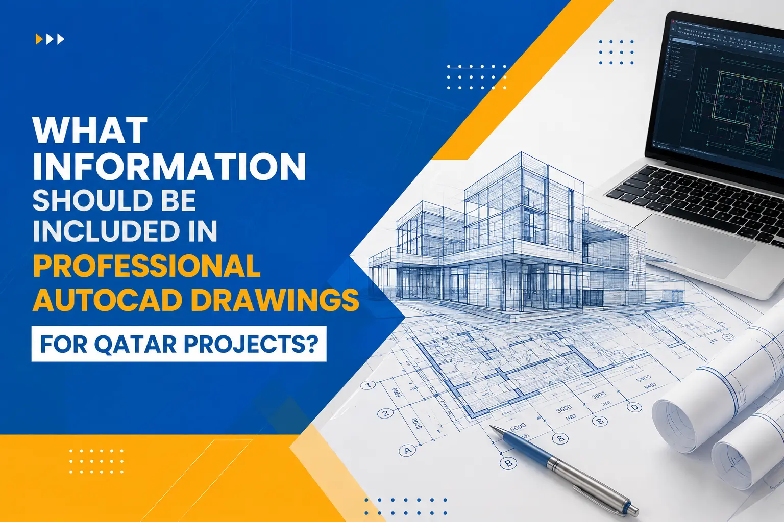Professional AutoCAD drawings for Qatar projects